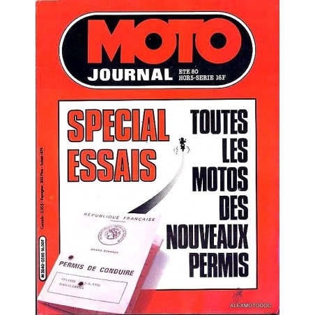 Moto journal spécial essais 1980